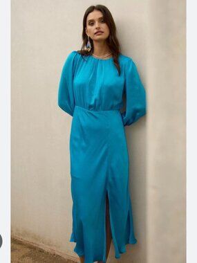NWT Skies Are Blue Mariela front slit midi dress